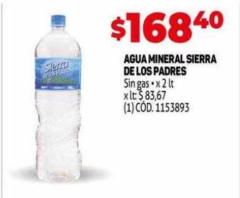 Makro Agua mineral sierra de los padres oferta