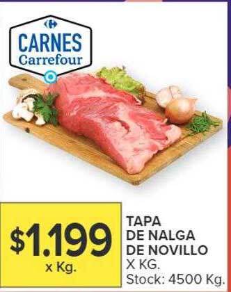 Carrefour Tapa de nalga de novillo oferta