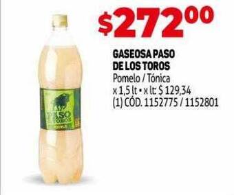 Makro Gaseosa paso de los toros oferta
