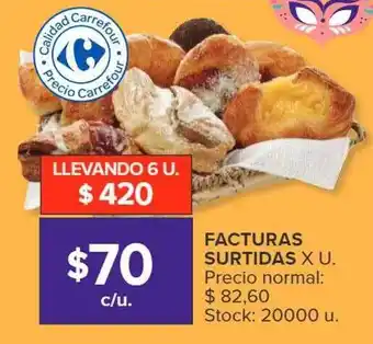 Carrefour Facturas surtidas precio normal oferta