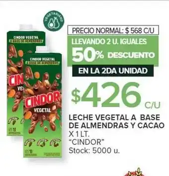 Carrefour Leche vegetal a base de almendras y cacao oferta