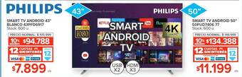 Carrefour Philips smart tv android 43 oferta