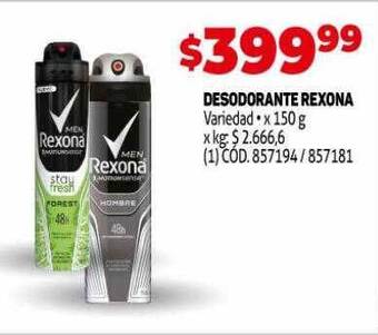 Makro Desodorante rexona oferta