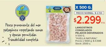 Carrefour Langostinos congelados pelados desvenados oferta