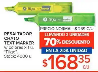 Carrefour Resaltador chato text marker oferta