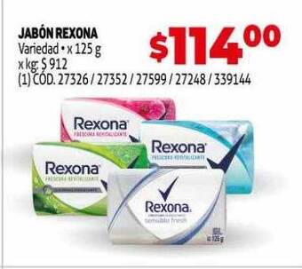 Makro Jabón rexona oferta