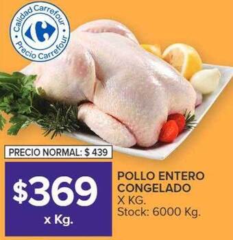 Carrefour Pollo entero congelado oferta