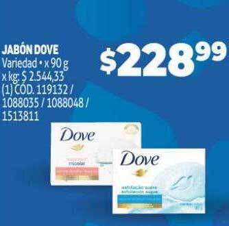 Makro Jabón dove oferta