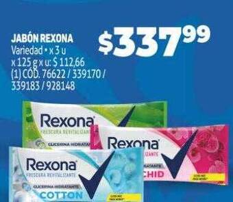 Makro Jabón rexona oferta