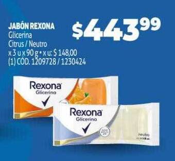 Makro Jabón rexona oferta