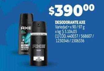 Makro Desodorante axe oferta