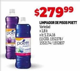Makro Limpiador de pisos poett oferta