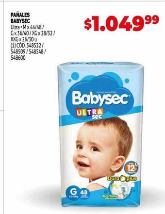 Makro Pañales babysec oferta