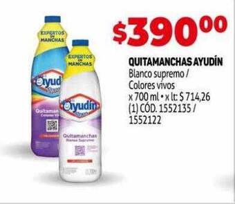 Makro Quitamanchas ayudín oferta