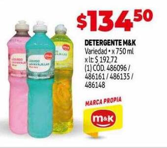Makro Detergente m&k oferta