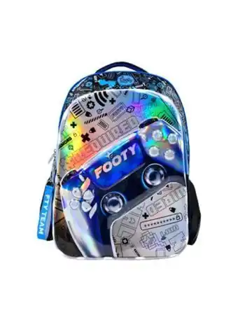 El Mundo del Juguete Mochila escolar espalda 18" con luz led joystick azul oferta