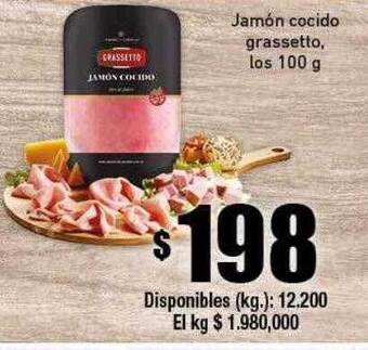 Cooperativa Obrera Jamón cocido grassetto oferta