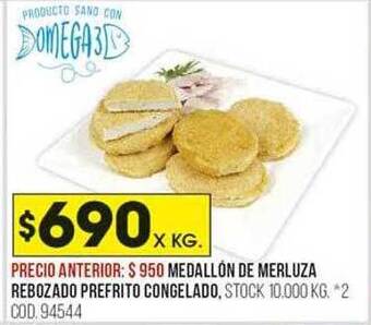 Coto Medallón de merluza rebozado prefrito congelado oferta