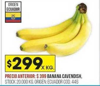 Coto Banana cavendish oferta