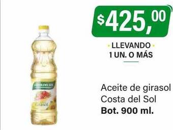 Supermercados Damesco Aceite de girasol costa del sol oferta