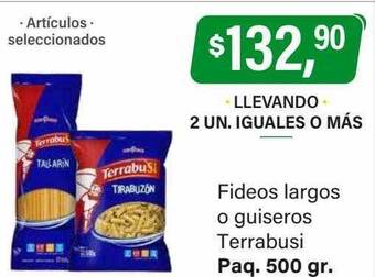 Supermercados Damesco Fideos largos o guiseros terrabusi oferta