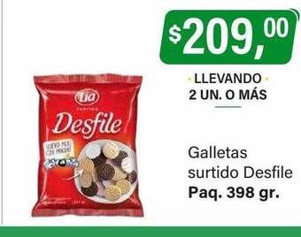 Supermercados Damesco Galletas surtido desfile oferta