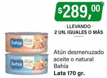 Supermercados Damesco Atún desmenuzado aceite o natural bahía oferta