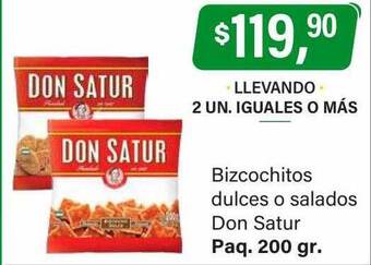 Supermercados Damesco Bizcochitos dulces o salados don satur oferta