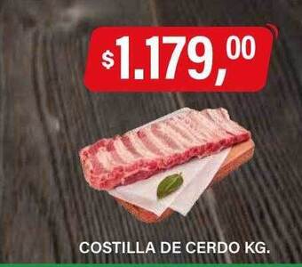Supermercados Damesco Costilla de cerdo oferta
