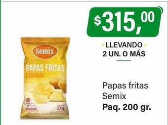 Supermercados Damesco Papas fritas semix oferta