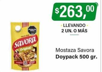 Supermercados Damesco Mostaza savora oferta