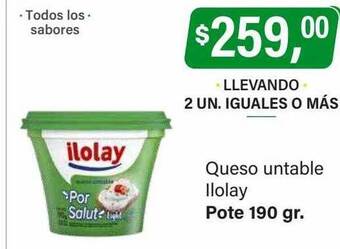 Supermercados Damesco Queso untable ilolay oferta