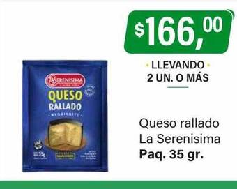 Supermercados Damesco Queso rallado la serenisima oferta