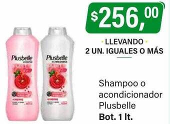 Supermercados Damesco Shampoo o acondicionador plusbelle oferta