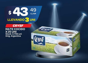 Carrefour Maxi Crysf Mate Cocido x 25 Uni oferta