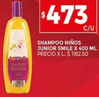 Supermercados DIA Shampoo Niños Junior Smile 400ml oferta