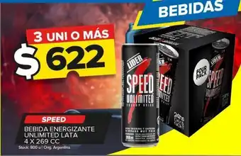 Carrefour Maxi Bebida energética speed 269cc 4un oferta