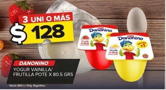 Carrefour Maxi Yogur danonino 80.5g oferta
