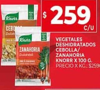 Supermercados DIA Vegetales Deshidratados Cebolla/Zanahoria Knorr 100g oferta