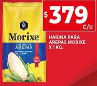Supermercados DIA Harina para Arepas Morixe 1kg oferta