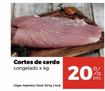Disco Cortes de cerdo oferta