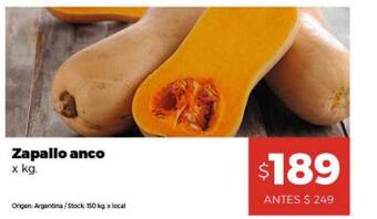 Disco Zapallo anco oferta