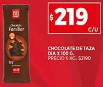 Supermercados DIA Chocolate de Taza Dia 100g oferta