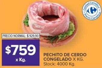 Carrefour Pechito de Cerdo Congelado oferta