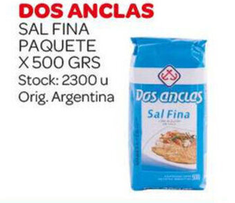 Carrefour Maxi Dos Anclas Sal Fina Paquete x 500grs oferta
