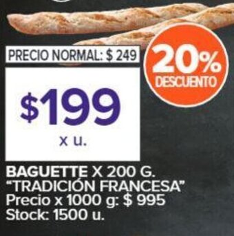 Carrefour Baguette 200g oferta