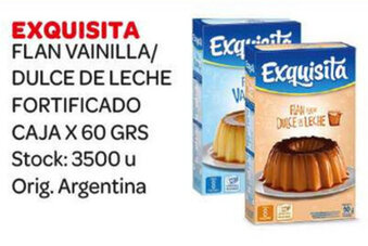 Carrefour Maxi Exquisita Flan Vainilla/Dulce De Leche Fortificado Caja x 60grs oferta