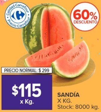 Carrefour Sandía oferta