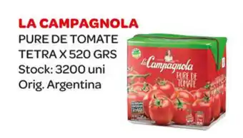 La Campagnola Pure De Tomate Tetra x 520grs