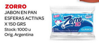 Carrefour Maxi Zorro Jabon En Pan Esferas Activas x 150grs oferta